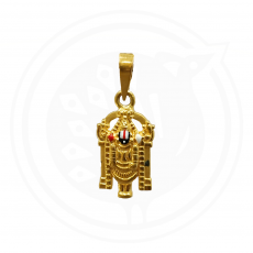 916 Gold Casting Perumal Pendant